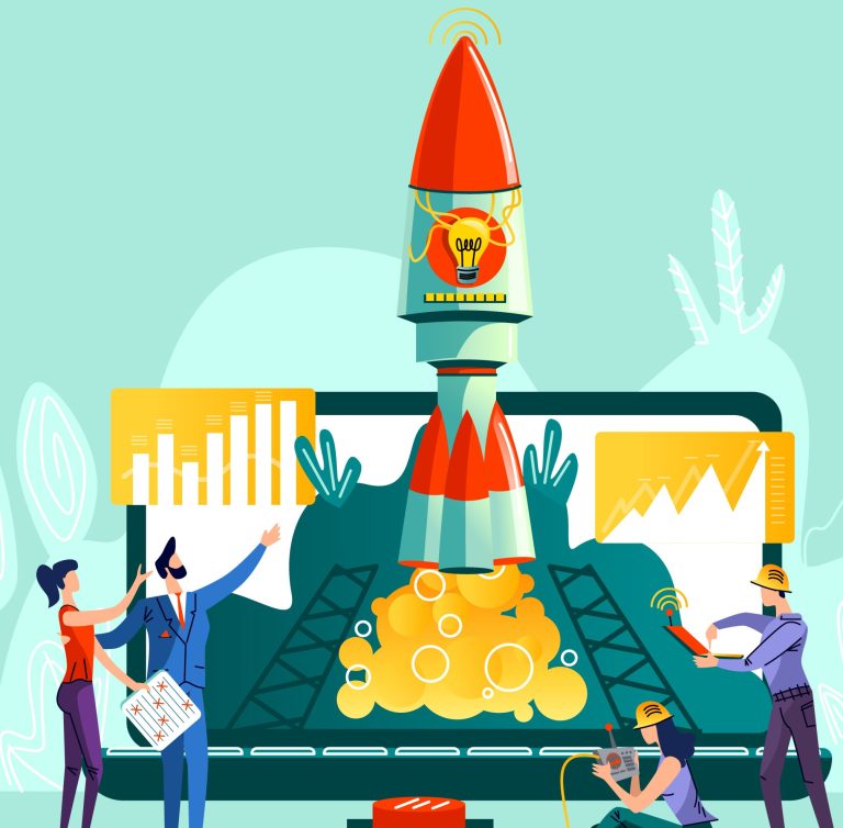 Business start up concept vector illustration